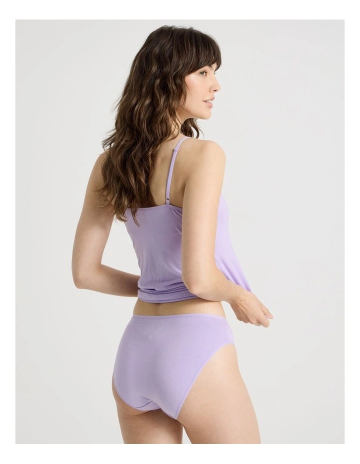 Modal High Cut Brief in Lilac image 4
