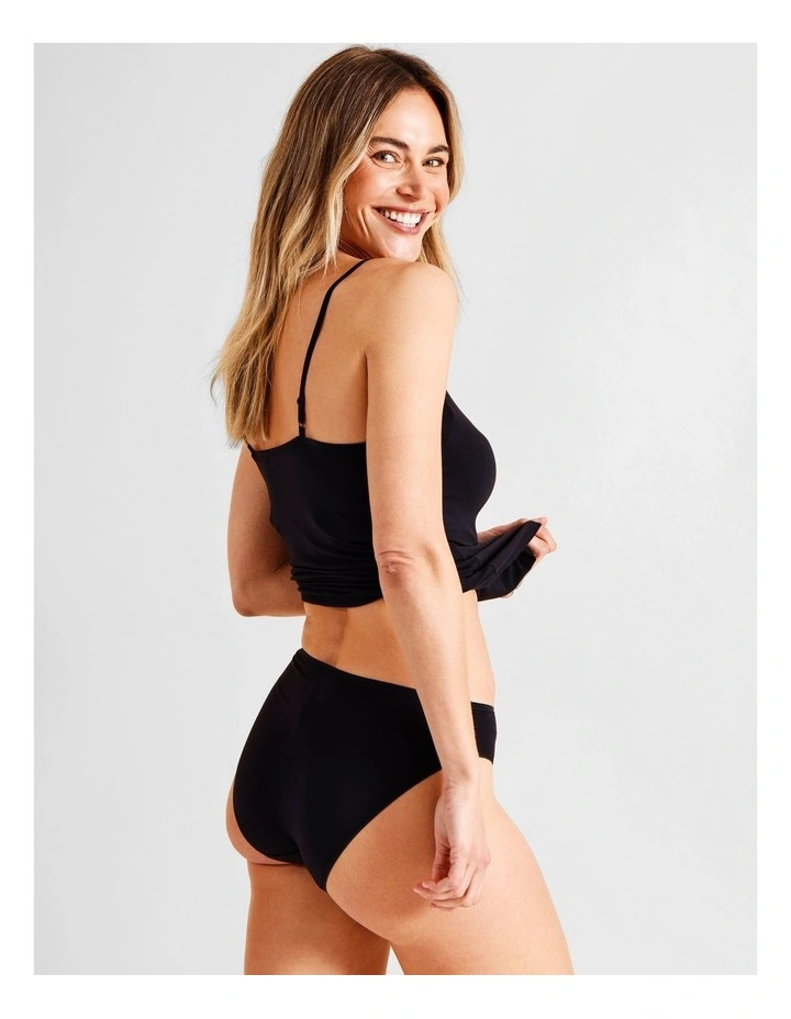 Modal High Cut Brief in Black image 1