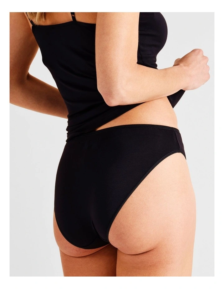 Modal High Cut Brief in Black image 5