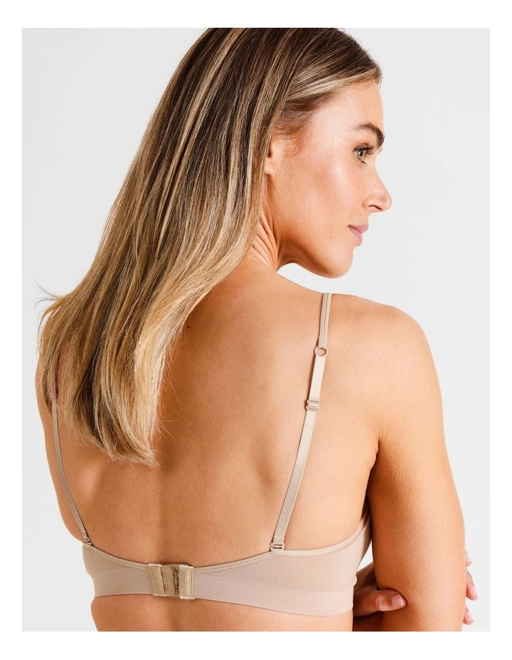 Seamless Padded Bralette in Beige image 6