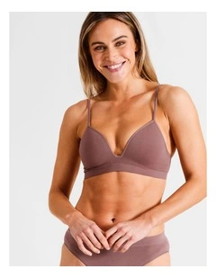 Seamless Padded Bralette in Mauve