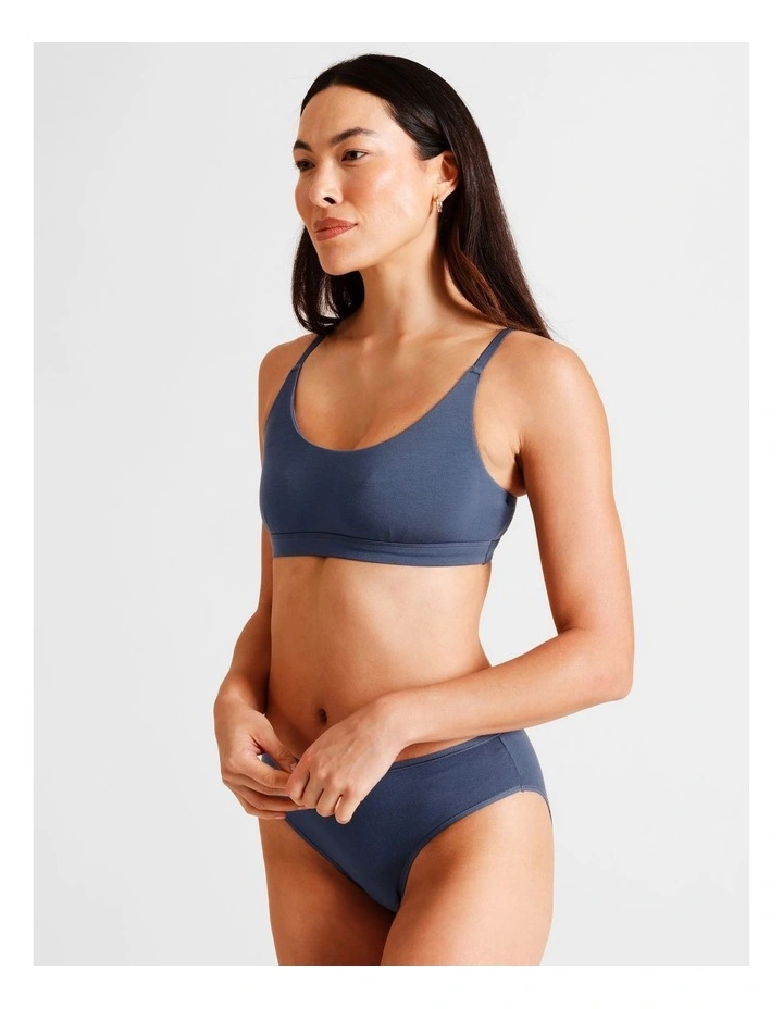 Soft Feel Scoop Bralette in Dark Grey image 1