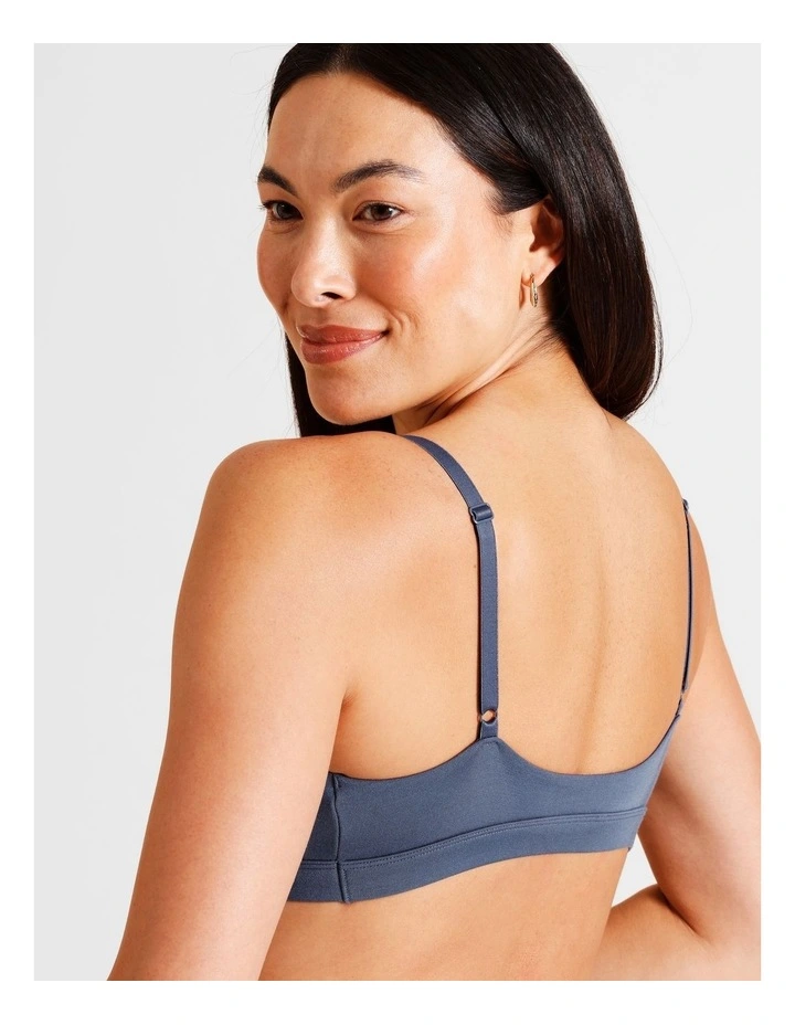 Soft Feel Scoop Bralette in Dark Grey image 4