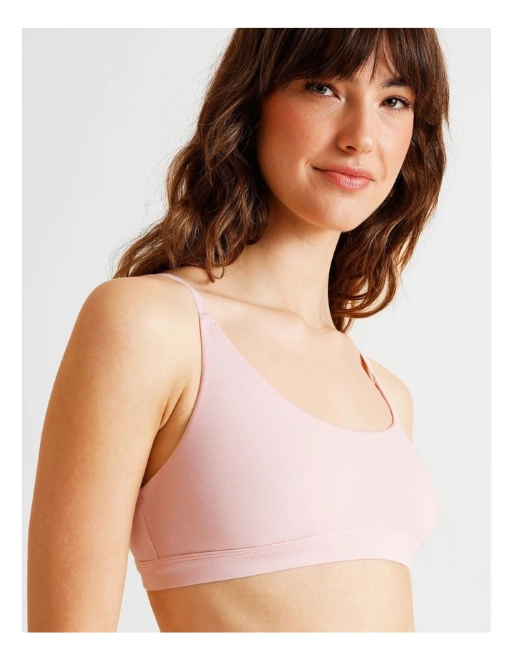 Soft Feel Scoop Bralette in Black image 3