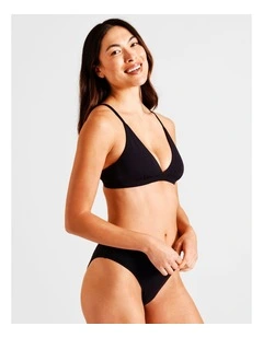 Soft Feel Triangle Bralette in Black