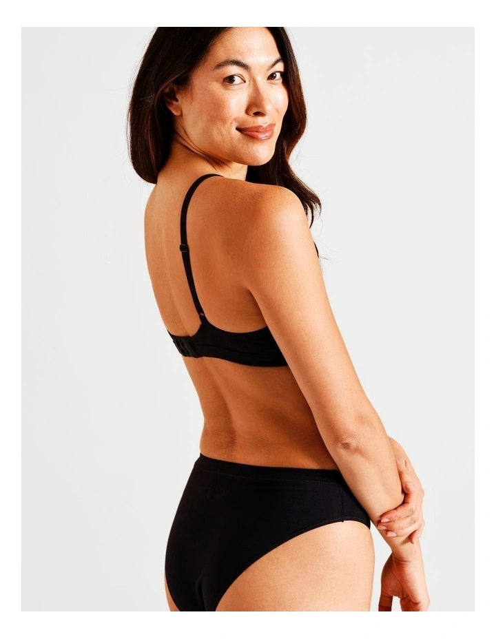 Soft Feel Triangle Bralette in Black image 4