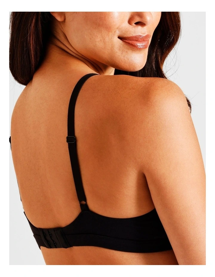 Soft Feel Triangle Bralette in Black image 5