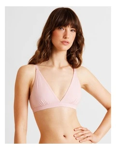 Soft Feel Triangle Bralette in Black