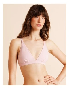 Soft Feel Triangle Bralette in Black