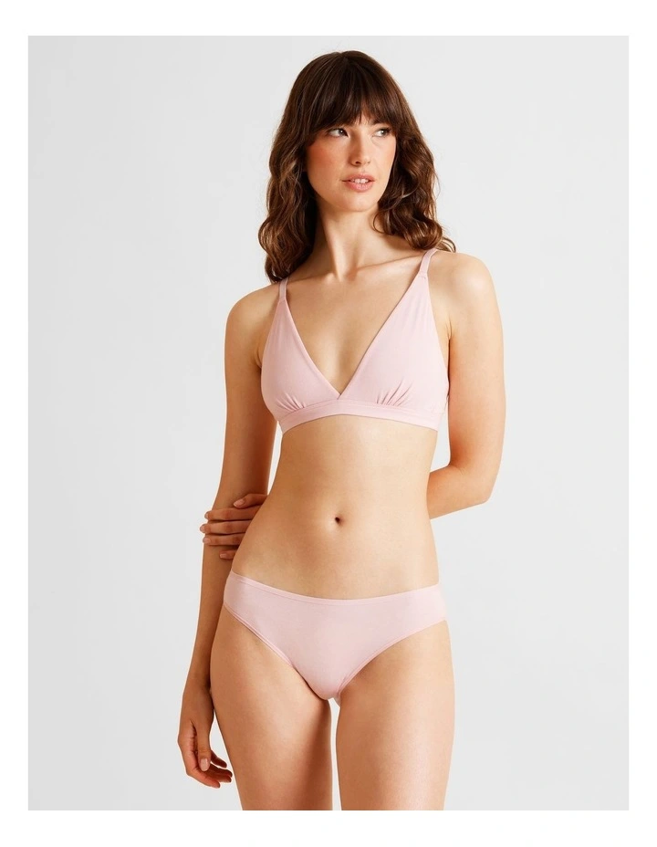 Soft Feel Triangle Bralette in Black image 3