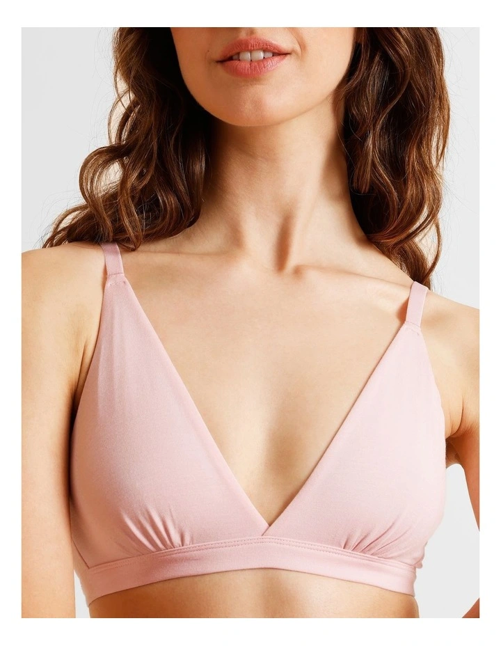 Soft Feel Triangle Bralette in Black image 4