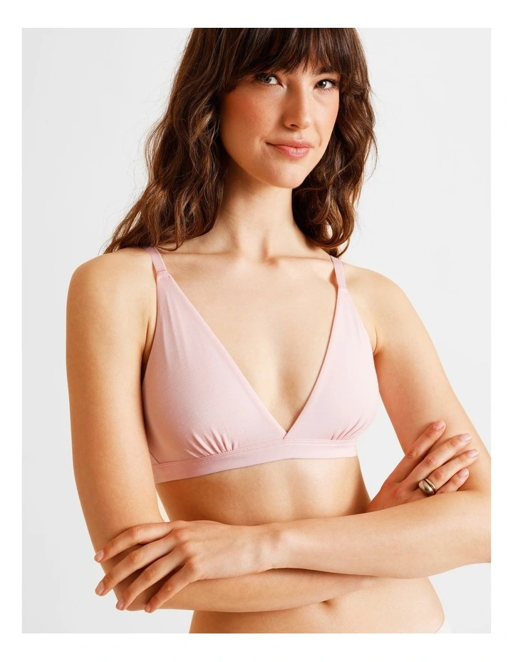 Soft Feel Triangle Bralette in Black image 5