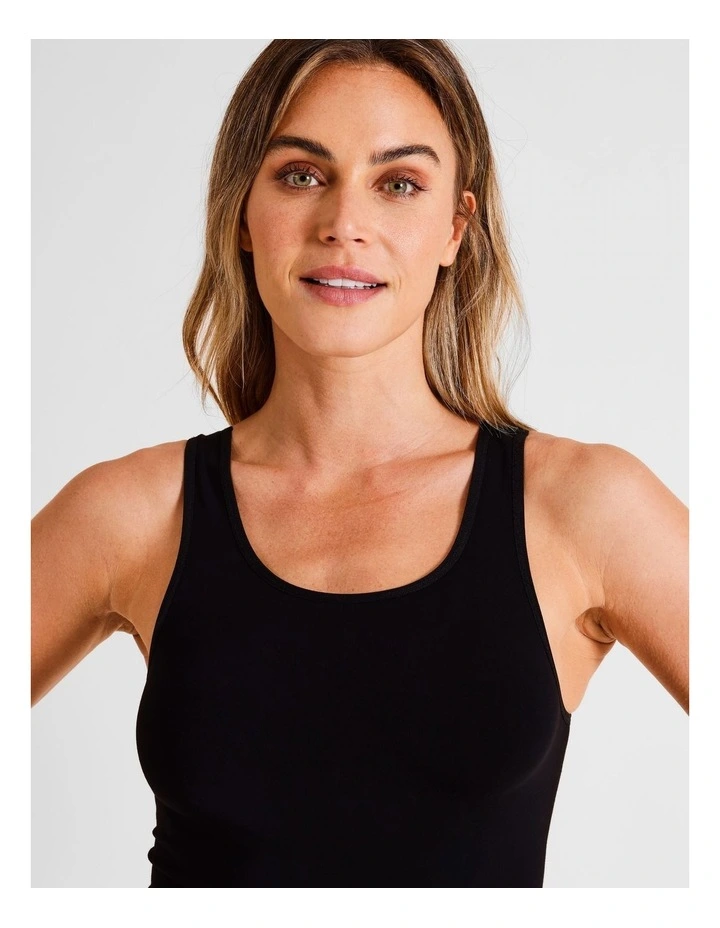 Seamless Tank in Black image 2