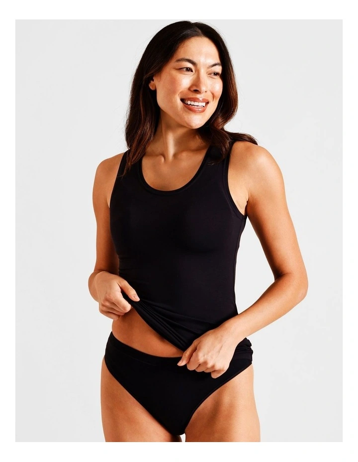 Soft Feel Tank in Black image 3