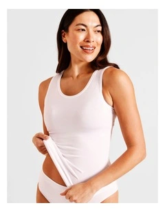 Soft Feel Tank in White