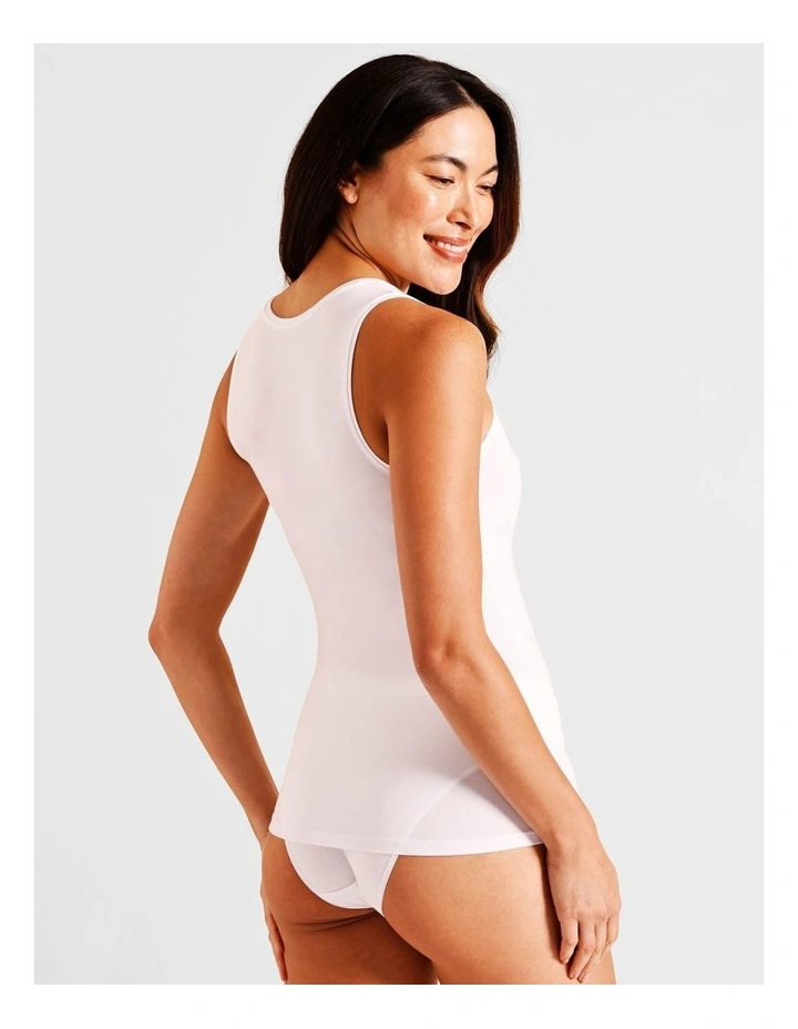 Soft Feel Tank in White image 2