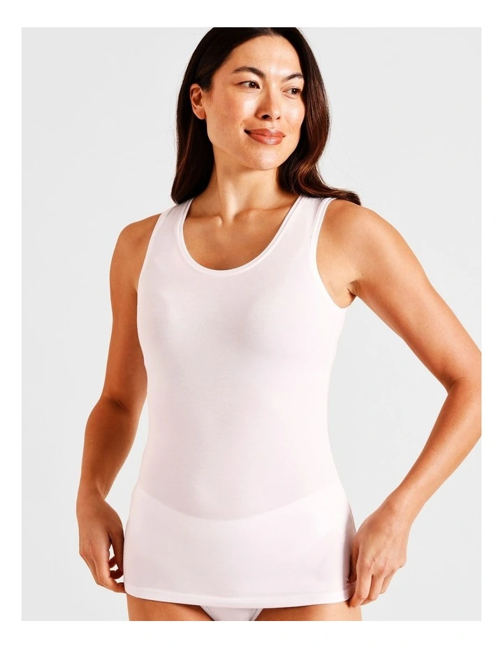 Soft Feel Tank in White image 4
