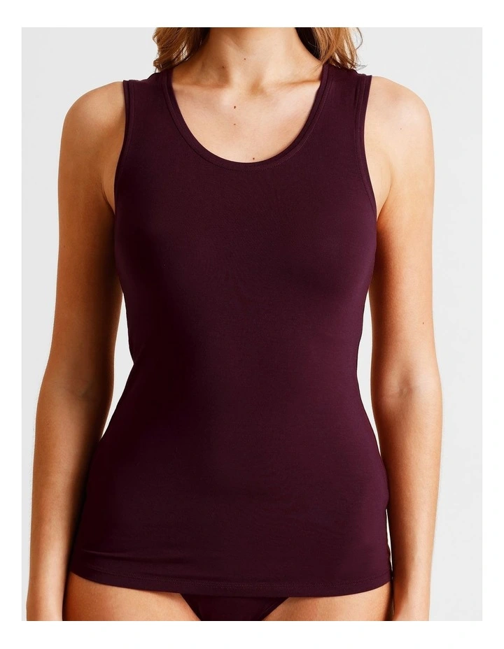 Soft Feel Tank in Plum image 1
