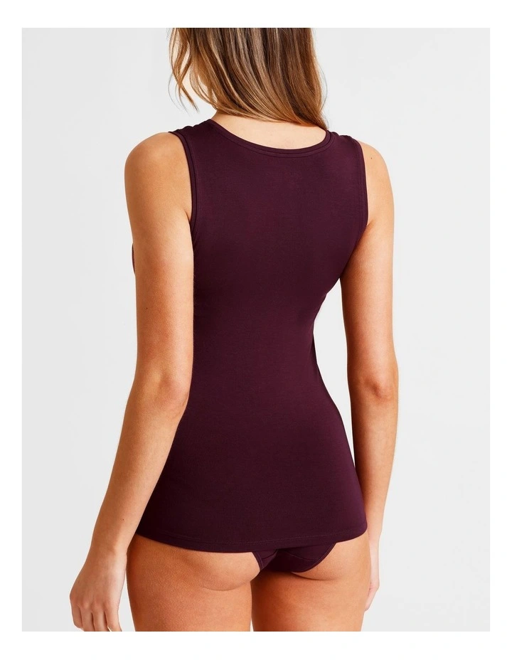Soft Feel Tank in Plum image 4