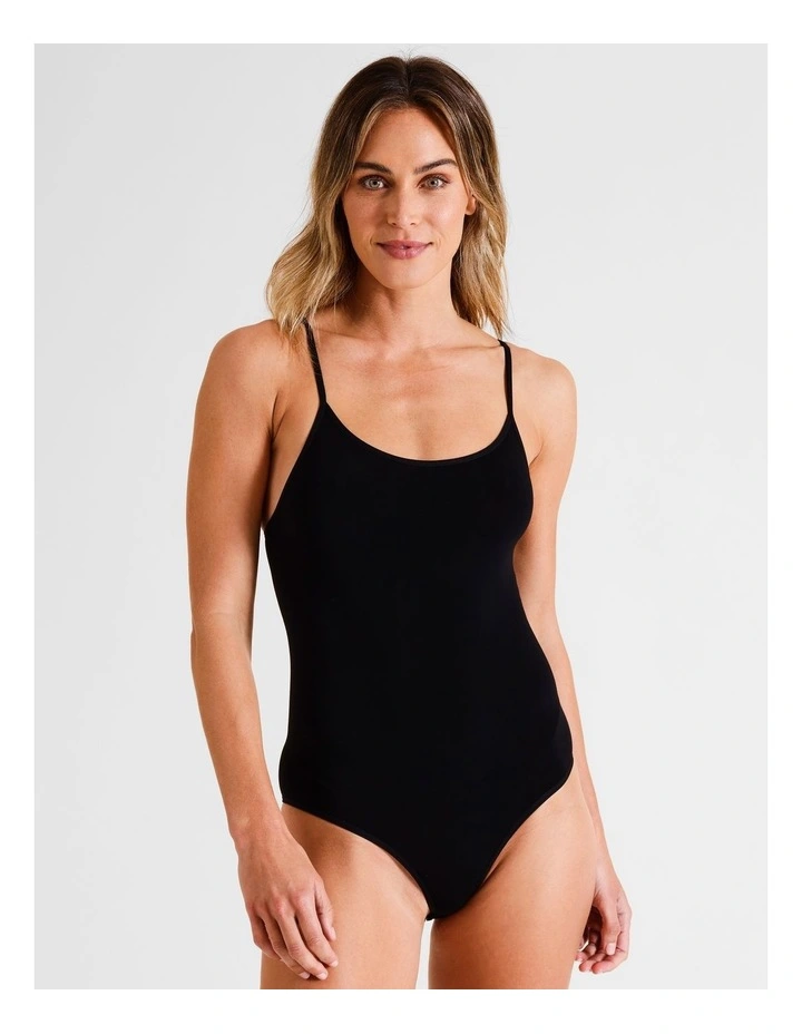 Seamless Bodysuit in Black image 1