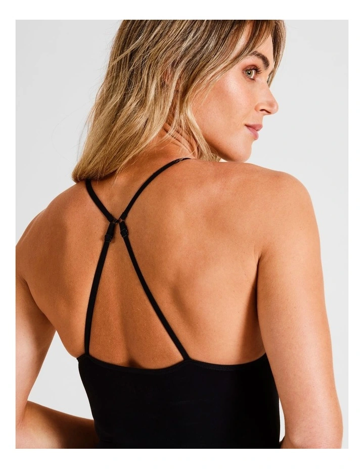 Seamless Bodysuit in Black image 2
