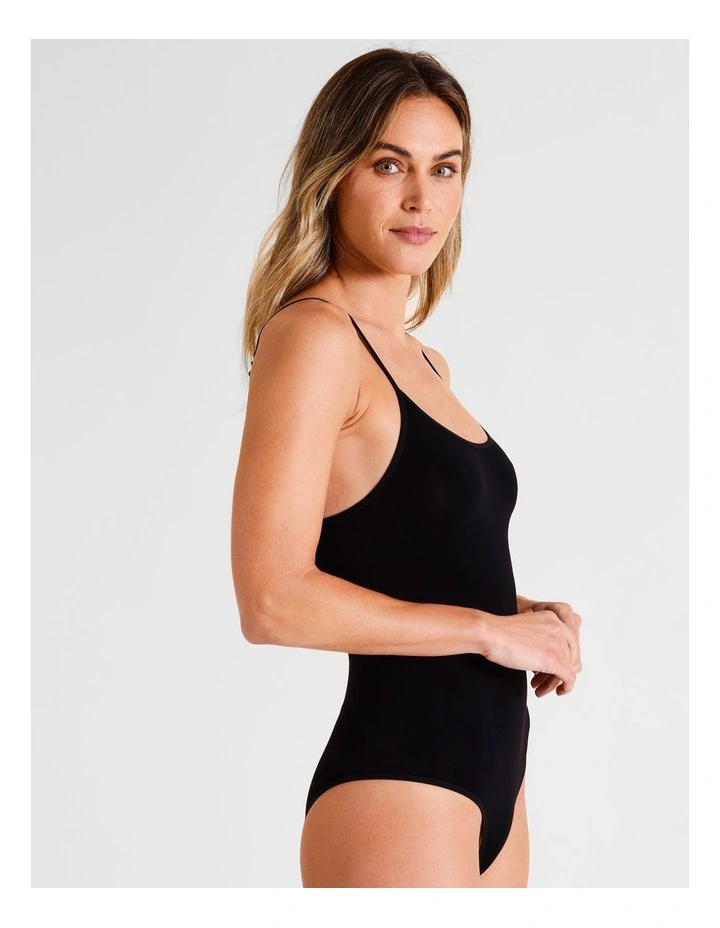 Seamless Bodysuit in Black image 3