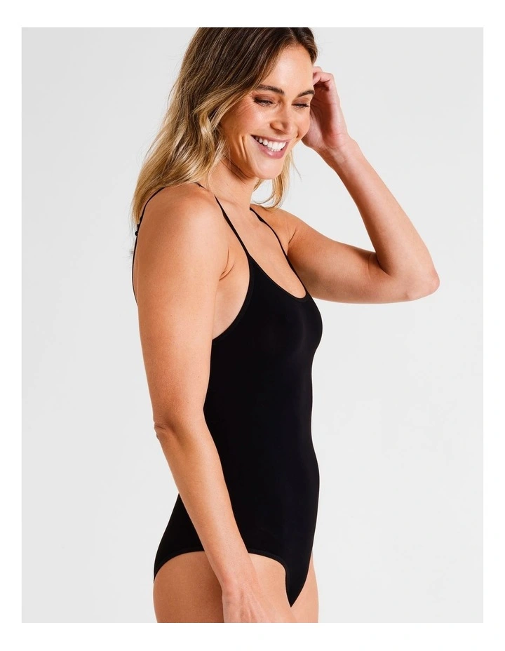 Seamless Bodysuit in Black image 4
