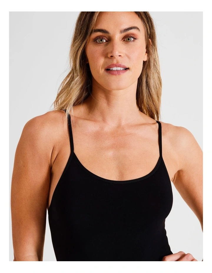 Seamless Bodysuit in Black image 5