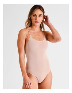 Soho Seamless Bodysuit in Beige