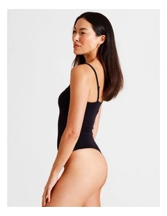 Soft Feel Bodysuit in Black