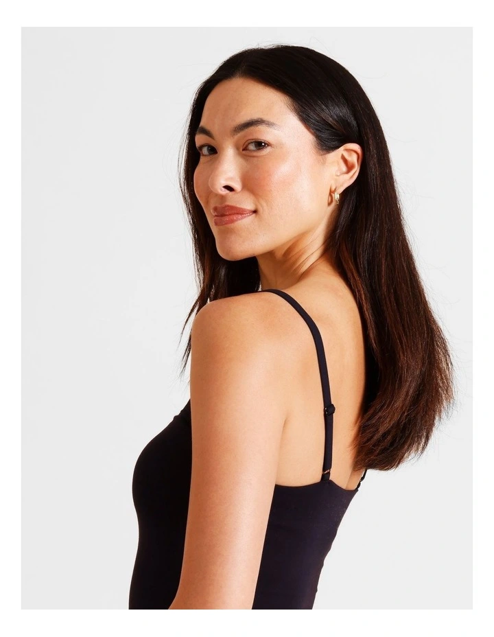 Soft Feel Bodysuit in Black image 6