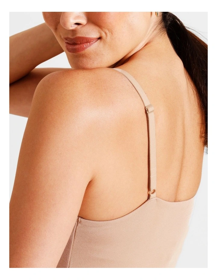 Soft Feel Bodysuit in Beige image 7