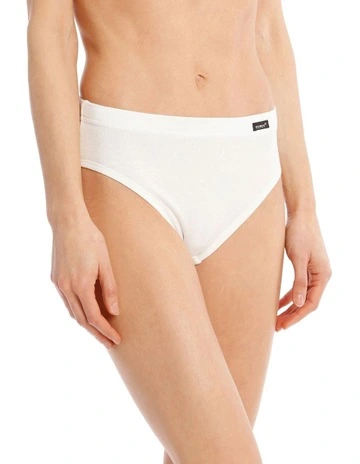 Cottontails High Cut Brief  in White W0M13H