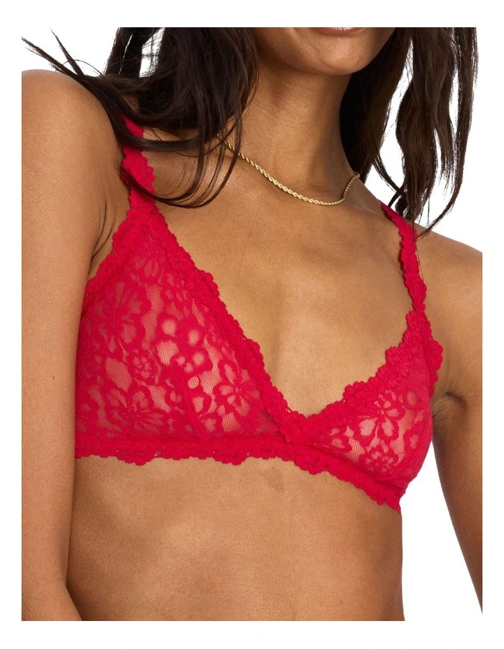 Icons Lace Triangle Bralette in Engine Room image 1