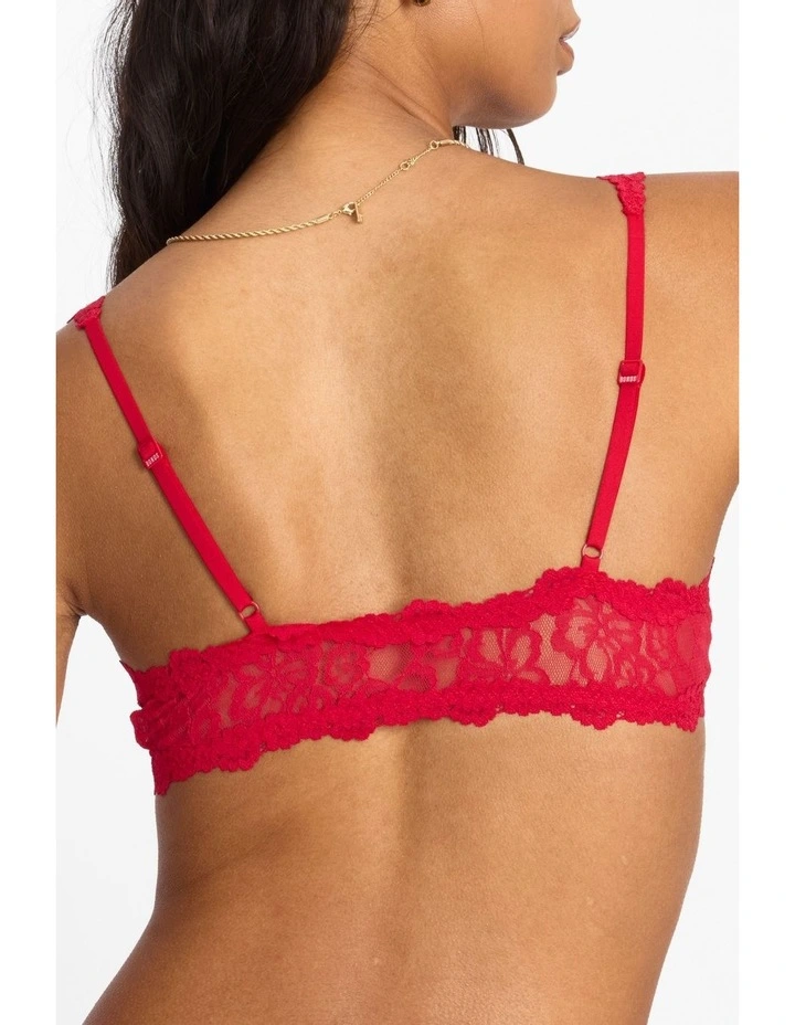 Icons Lace Triangle Bralette in Engine Room image 2