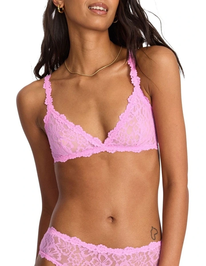 Icons Lace Triangle Bralette in Blind Blossom image 1