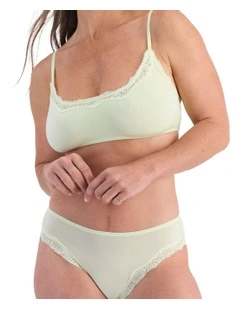 Bases Flex Lace Bralette in Cotton Kiwi Kiss