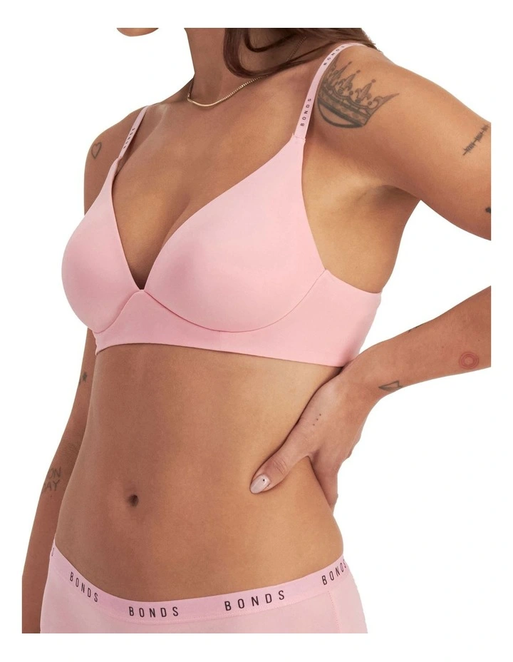 Invisi Wirefree Bra in Pink image 3
