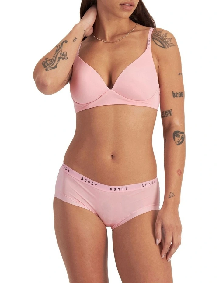 Invisi Wirefree Bra in Pink image 4