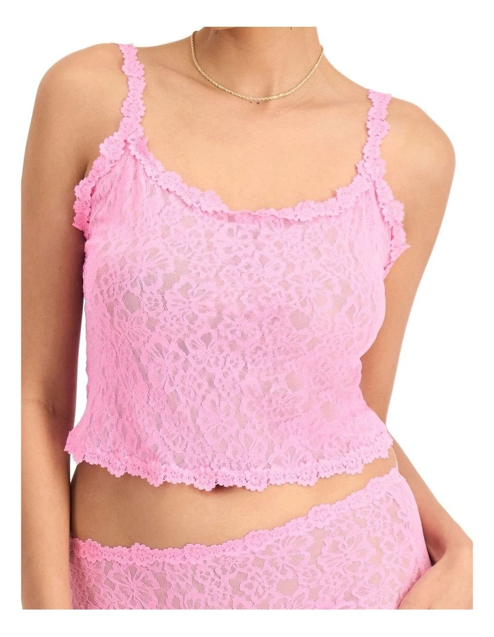 Icons Lace Cropped Cami in Blind Blossom image 1