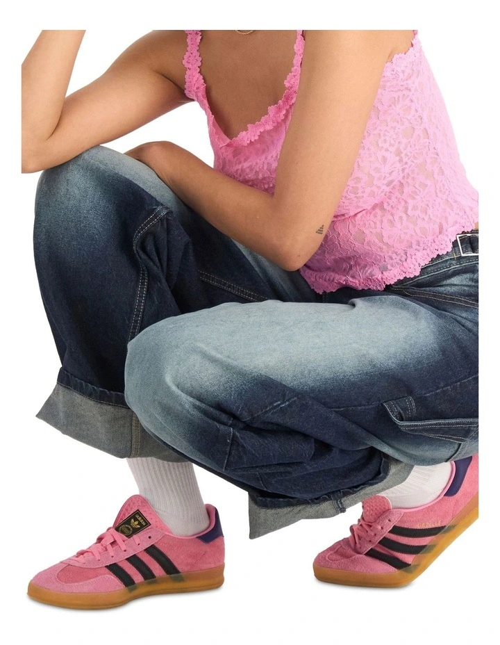 Icons Lace Cropped Cami in Blind Blossom image 6