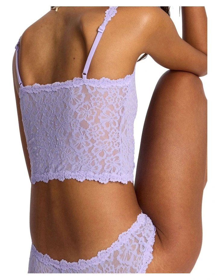 Icons Lace Cropped Cami in Lilac image 2