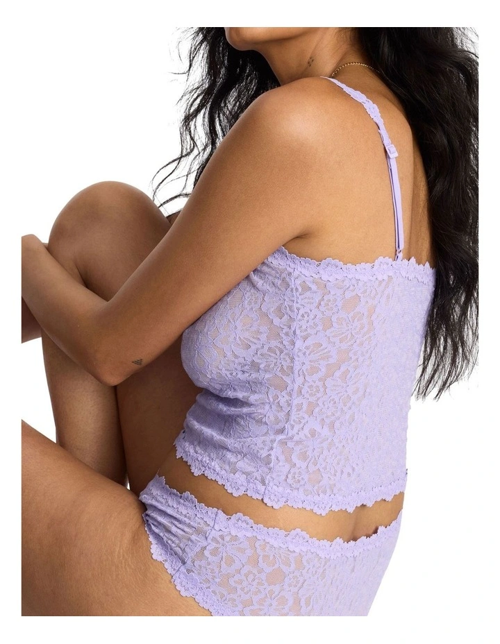 Icons Lace Cropped Cami in Lilac image 3