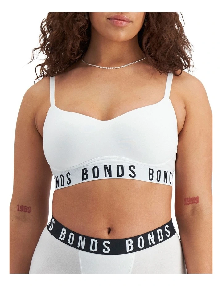 Icons Wirefree Bra in White image 1