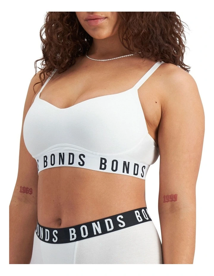 Icons Wirefree Bra in White image 2