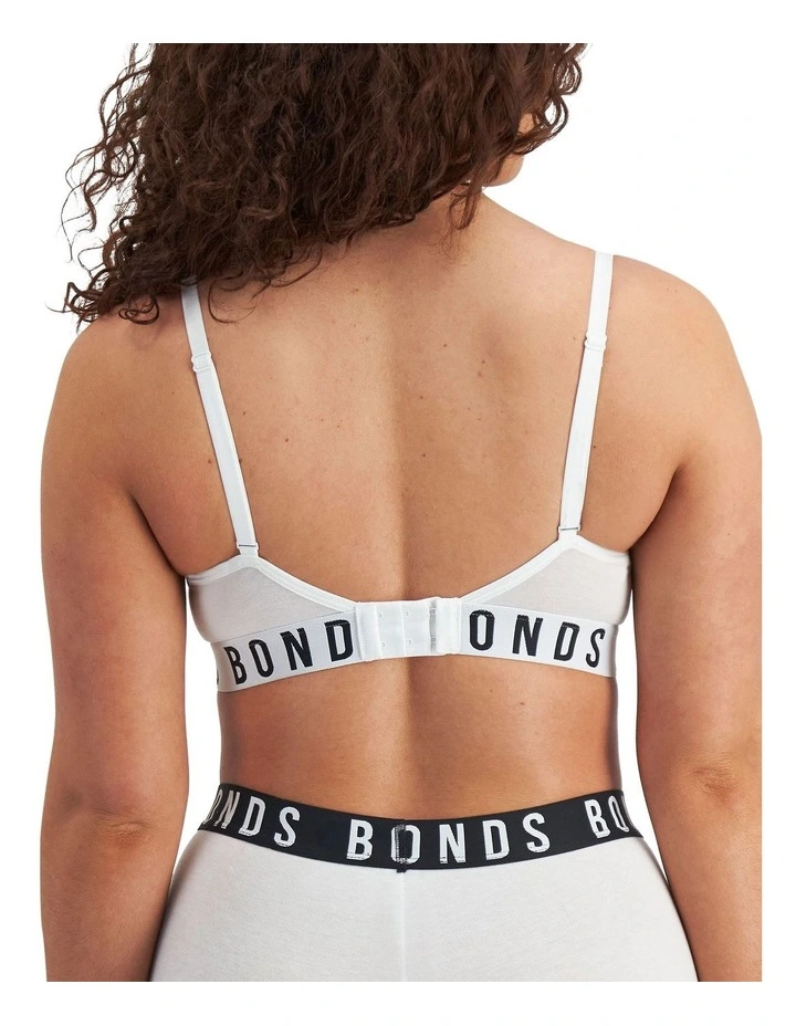 Icons Wirefree Bra in White image 3