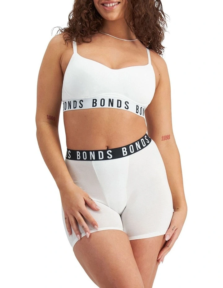 Icons Wirefree Bra in White image 4