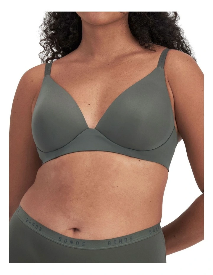 Comfytops Micro Wirefree Bra in Upl Smoked Jade image 1