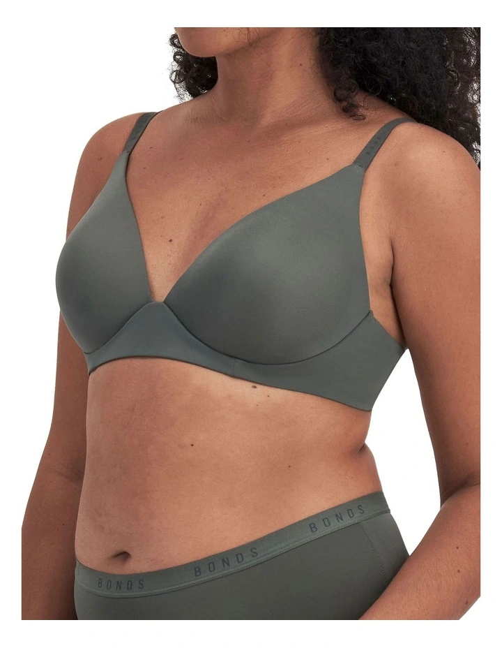 Comfytops Micro Wirefree Bra in Upl Smoked Jade image 2