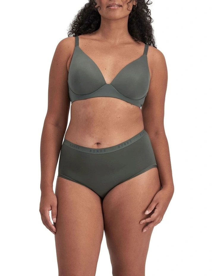 Comfytops Micro Wirefree Bra in Upl Smoked Jade image 4